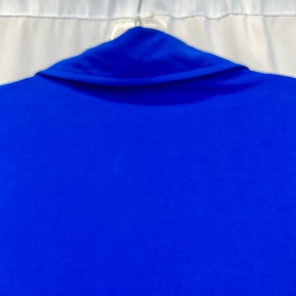 Links Womens Jacket Blue Lightweight Waist Length Full Zip Pockets Studded M - Picture 5 of 10